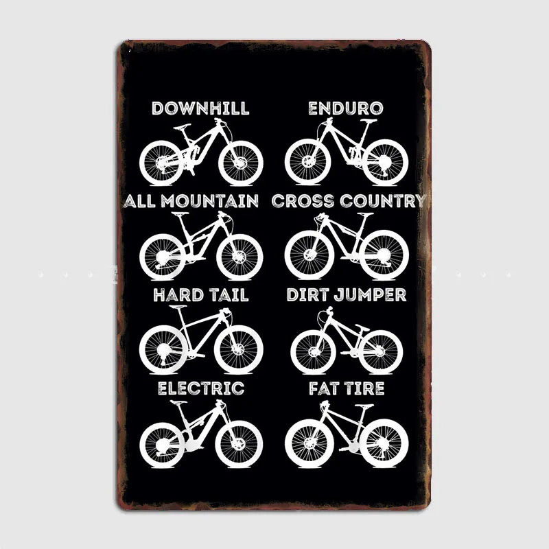 Mountain Biking Europe - Pôster Retro de Metal para Entusiastas