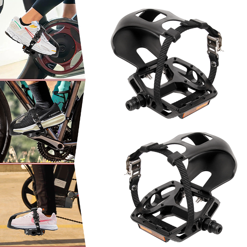 Mountain Biking For Fitness - Alumínio Alloy bicicleta pedais com Toe