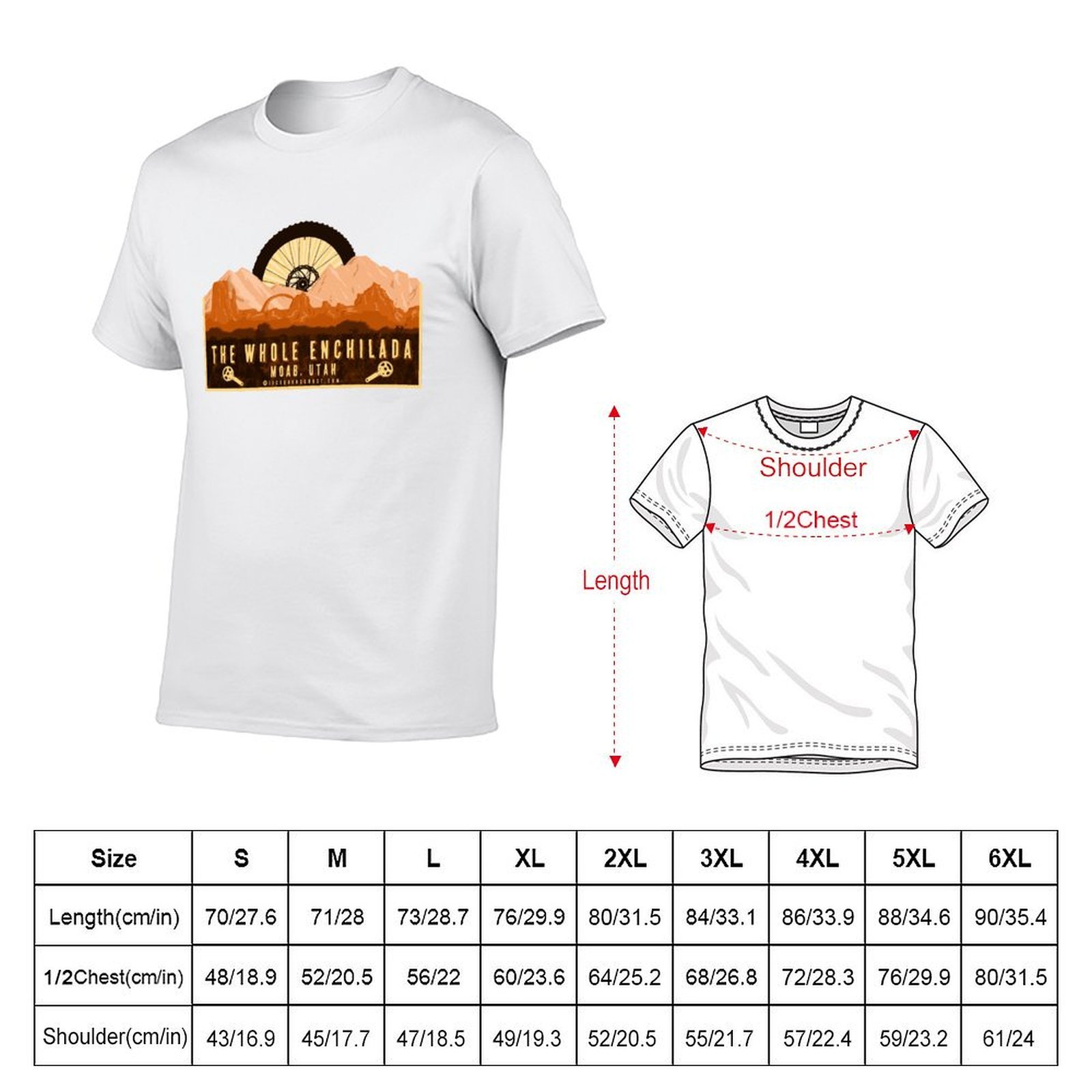 Camiseta masculina Whole Enchi - Mountain Biking Moab avaliação e preço