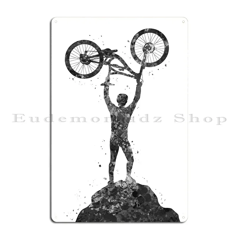 Placa de Metal para Bicicleta  - Mountain Biking Europe avaliação e preço