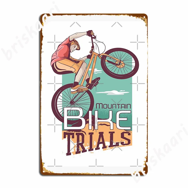 Pôster de placa de metal para  - Mountain Biking Europe avaliação e preço
