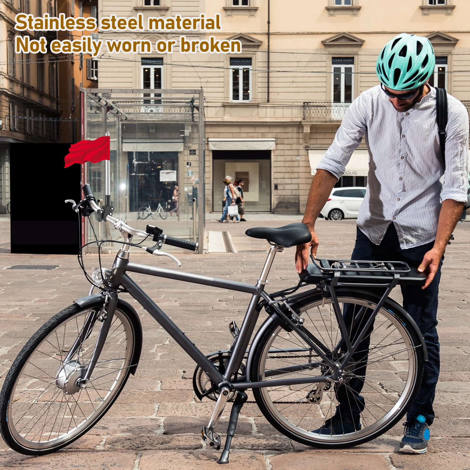 2 Peças de Suporte de Bandeira - Mountain Biking Bag avaliação e preço