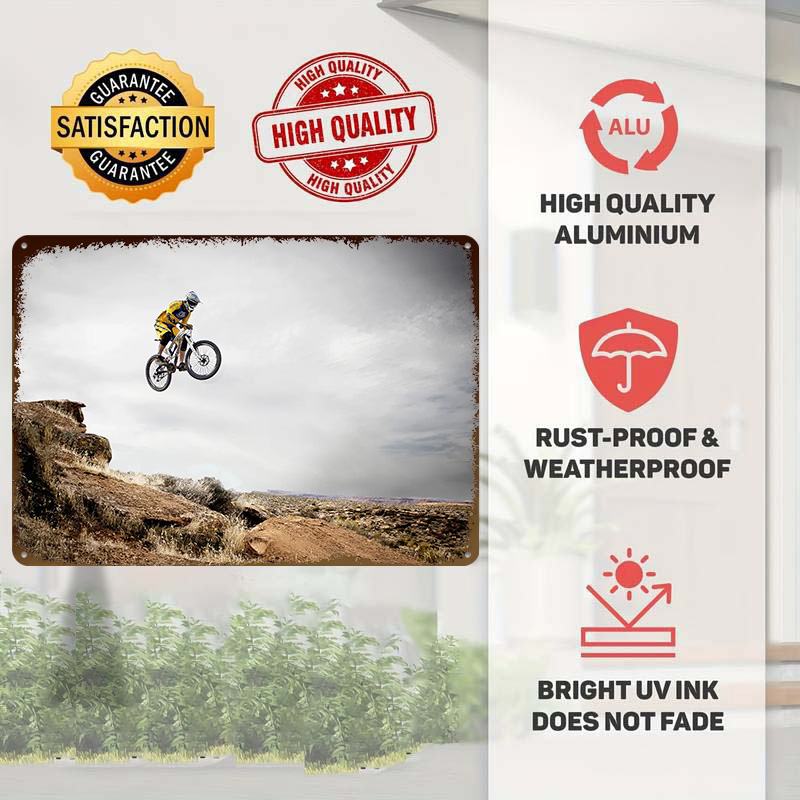 Poster 3D de Metal Personaliza - Mountain Biking Europe avaliação e preço