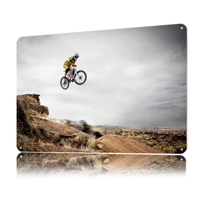 Poster 3D de Metal Personaliza - Mountain Biking Europe avaliação e preço