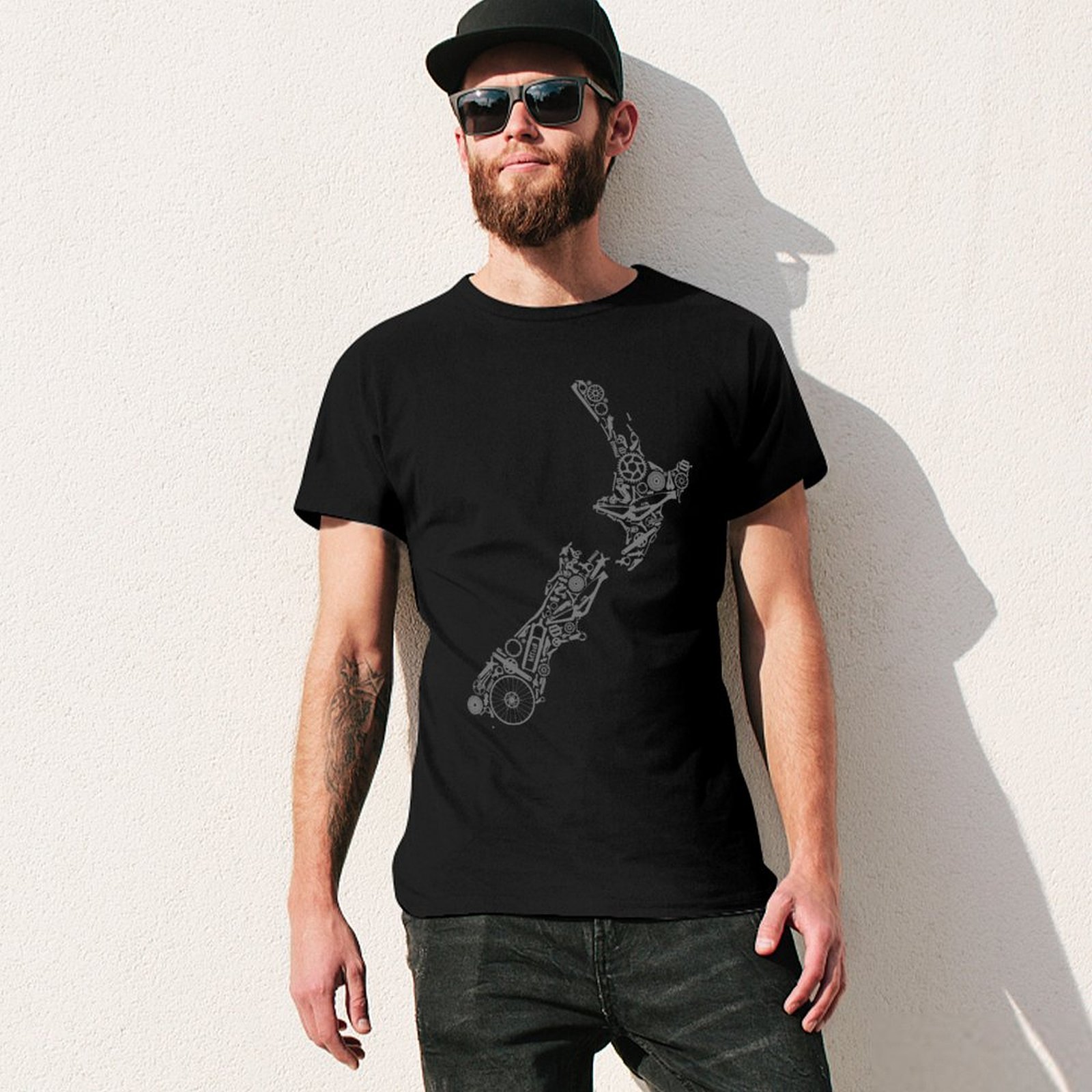 NOVA ZELÂNDIA - camiseta cinza - Mountain Biking New Zealand avaliação e preço