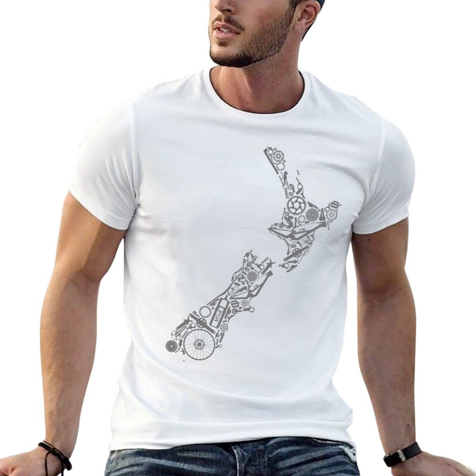 NOVA ZELÂNDIA - Camiseta cinza - Mountain Biking New Zealand avaliação e preço