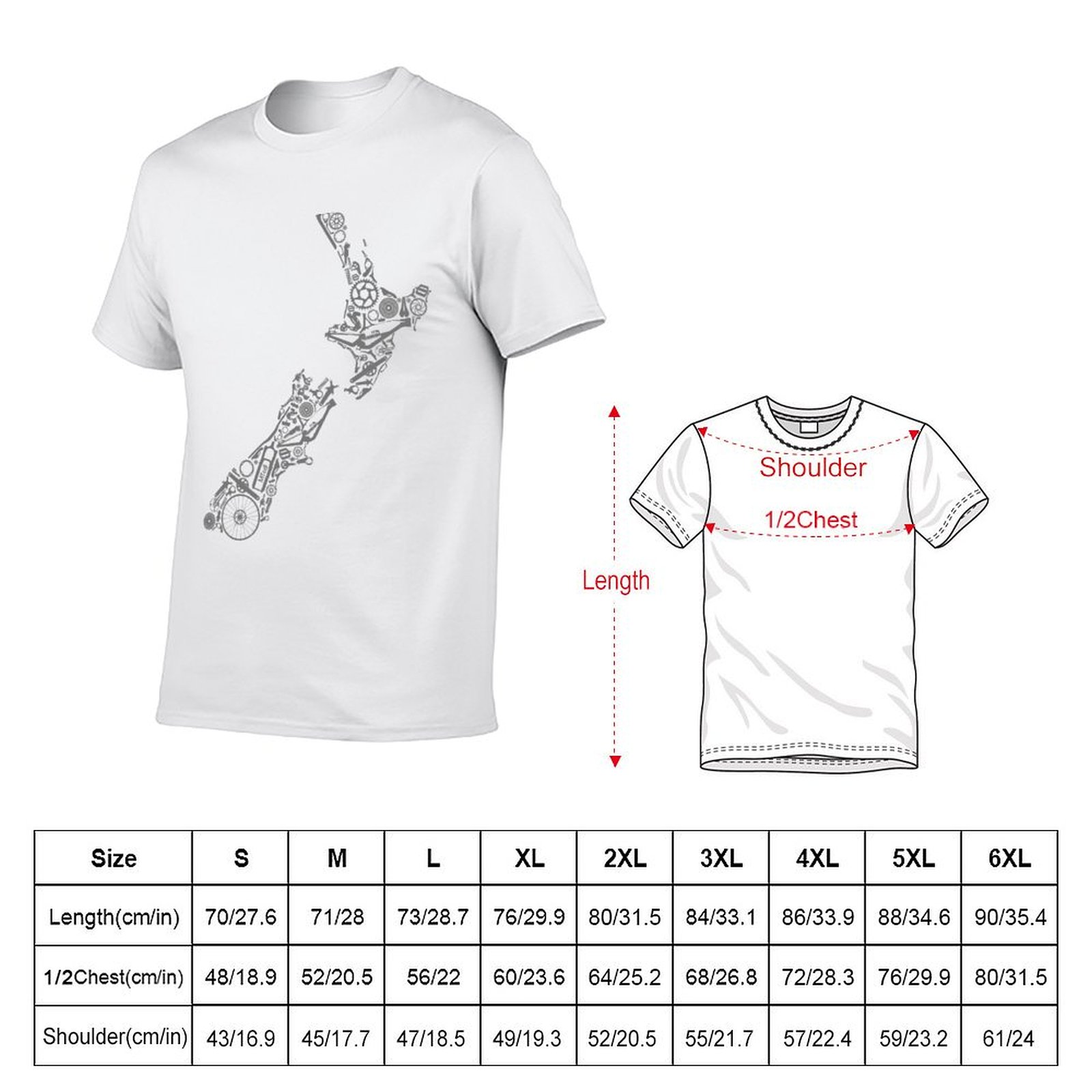 NOVA ZELÂNDIA - Camiseta cinza - Mountain Biking New Zealand avaliação e preço