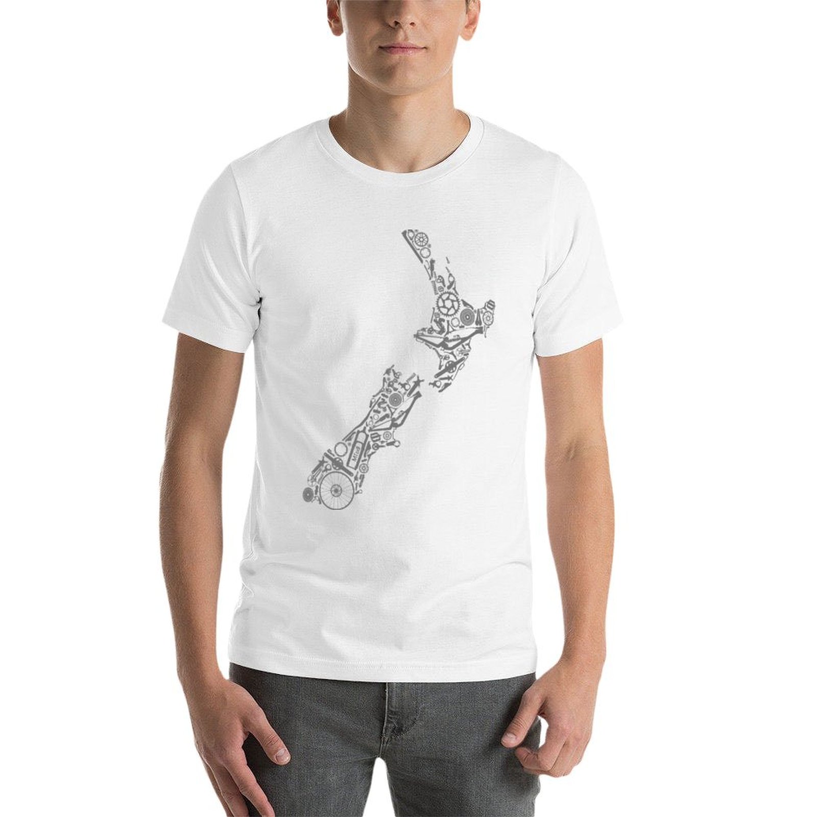 NOVA ZELÂNDIA - Camiseta cinza - Mountain Biking New Zealand avaliação e preço